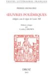 Livre numérique Œuvres polémiques : rédigées sous le règne de Louis XII