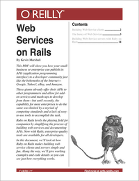Livre numérique Web Services on Rails