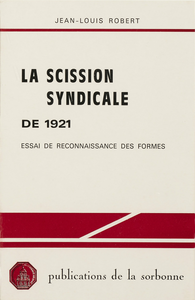 Livre numérique La scission syndicale de 1921