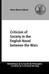Electronic book Criticism of Society in the English Novel between the Wars