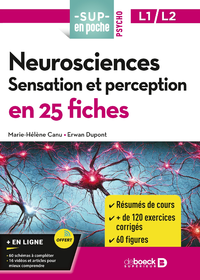 Livre numérique Neurosciences : Sensation et perception en 25 fiches - Licences 1 et 2