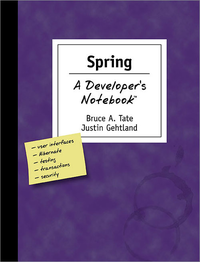 Livre numérique Spring: A Developer's Notebook