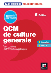 Livre numérique Pass'Concours - QCM de culture générale - Tous concours - Révision et entraînement