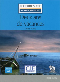 Livre numérique Deux ans de vacances - Niveau 2/A2 - Lecture CLE en français facile - Ebook