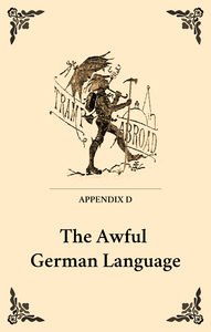 Livro digital The Awful German Language