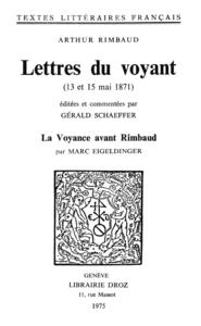Livre numérique Lettres du voyant : 13 et 15 mai 1871