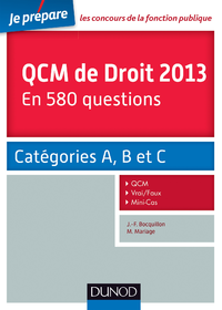 Livre numérique QCM de Droit 2013