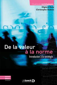 Electronic book De la valeur à la norme : Introduction à la sociologie