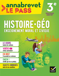Livre numérique Annabrevet Le Pass - Histoire-géographie EMC 3e