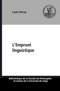 Electronic book L’Emprunt linguistique
