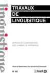 Livre numérique Travaux de linguistique n° 82