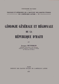 Livre numérique Géologie générale et régionale de la république d’Haïti