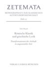 Libro electrónico Römische Klassik und griechische Lyrik