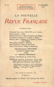 Libro electrónico Charles-Louis Philippe N' 14 (Février 1910)