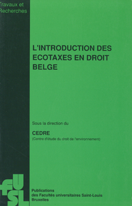 Livre numérique L’introduction des écotaxes en droit belge