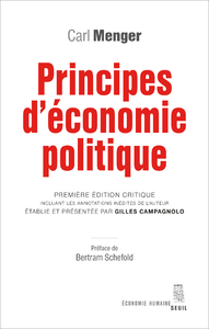Libro electrónico Principes d'économie politique. Première édition critique incluant les annotations inédites de l'aut
