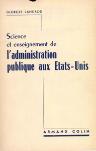 Livre numérique La science et l'enseignement de l'administration publique aux Etats-Unis