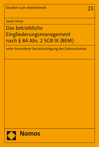 Livre numérique Das betriebliche Eingliederungsmanagement nach § 84 Abs. 2 SGB IX (BEM)