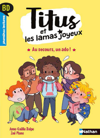 Livro digital Titus et les lamas joyeux - Au secours, un ado ! - Premières lectures BD - Dès 6 ans