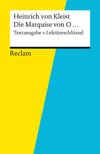 Libro electrónico Textausgabe + Lektüreschlüssel. Heinrich von Kleist: Die Marquise von O...
