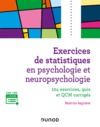 E-Book Exercices de statistiques en psychologie et neuropsychologie