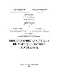 Livre numérique Bibliographie analytique de l’Afrique antique XLVIII (2014)
