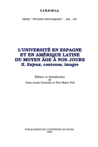 Livre numérique L'Université en Espagne et en Amérique Latine du Moyen Âge à nos jours. II