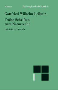 Electronic book Frühe Schriften zum Naturrecht
