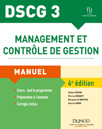 Livre numérique DSCG 3 - Management et contrôle de gestion - 4e éd.