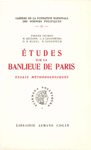 Electronic book Etudes sur la banlieue de Paris