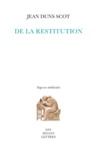 Electronic book De la restitution