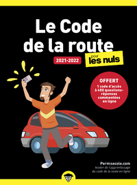Libro electrónico Le code de la route 2021-2022 pour les Nuls, poche, offert 1 code d'accès à 400 questions-réponses commentées en ligne