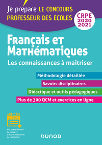Livro digital Français et Mathématiques - Les connaissances à maîtriser - CRPE 2020-2021