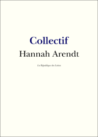 Livre numérique Hannah Arendt
