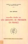 Livre numérique Nouvelles études sur les groupes de pression en France