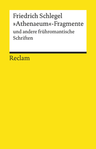 Libro electrónico "Athenaeum"-Fragmente und andere frühromantische Schriften