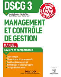 Livre numérique DSCG 3 Management et contrôle de gestion - Manuel