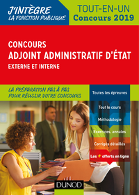 Electronic book Concours Adjoint administratif d'Etat - Externe et interne