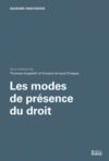 Electronic book Les modes de présence du droit