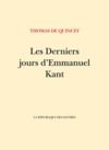 Livre numérique Les Derniers Jours d'Emmanuel Kant