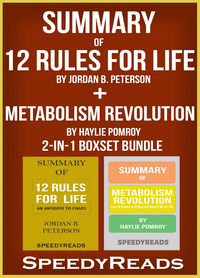 Livre numérique Summary of 12 Rules for Life: An Antidote to Chaos by Jordan B. Peterson + Summary of Metabolism Revolution by Haylie Pomroy 2-in-1 Boxset Bundle