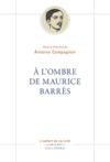 Libro electrónico À l’ombre de Maurice Barrès