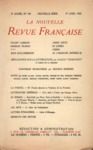 Livre numérique La Nouvelle Revue Française N' 103 (Avril 1922)