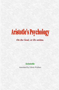 Livre numérique Aristotle's Psychology