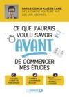 Livre numérique Ce que j'aurais voulu savoir avant de commencer mes études